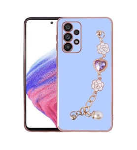 Galaxy A13 4G Kılıf El Tutamaçlı Zore Taka Silikon Kılıf (Mor)
