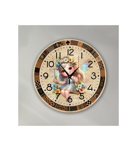 bilge Tasarım Çocuk Odası Duvar Saati 30 x 30 CM (Çok Renkli)