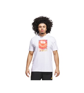 adidas Spotlıght Tee 2 Erkek Basketbol Tişörtü JV8433 Beyaz