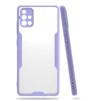 Durukar® Samsung Galaxy A71 Kılıf Platin Silikon - Lila