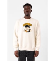 Dragon Ball Z Anime Goku Eating Ramen Ekru Erkek 2ip Sweatshirt