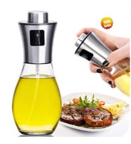 Zeytinyağı Cam Sprey Şişesi Sirke Balsamic Yağ Püskürtücü Barbekü Sosu Yağdanlık 200 ML Cam Şişe