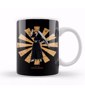 Ichigo Kurosaki Retro Japanese Bleach Kupa Bardak Porselen