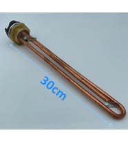 Düz Bakır Güneş Enerjisi Rezistansı (Yerli Üretim) Termostatlı-Kapaklı-40cm-2000 Watt (Metal)