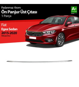 Fiat Egea Uyumlu Sedan Krom Ön Panjur Üst Çıtası 2015-2020