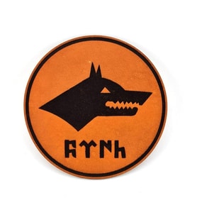 GÖKTÜRK KURT Deri PEÇ - Arma - Askeri Patch