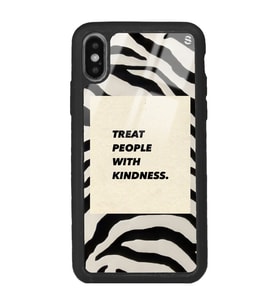 iPhone Xs Zebra Motto Tasarımlı Glossy Telefon Kılıfı