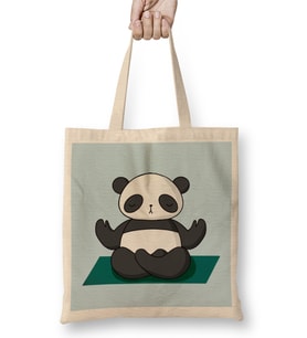 Zen Panda Yoga Bez Çanta Uzun Saplı