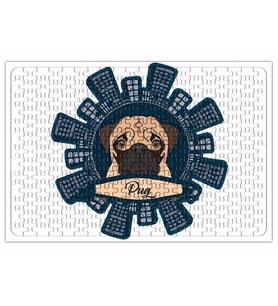 Pug Köpek Puzzle 240 Parça Yapboz