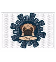 Pug Köpek Puzzle 240 Parça Yapboz