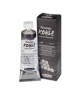 Schmincke Kohle Liquid Charcoal Sıvı Kömür 35ml Grape Seed Black