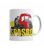 Spasbo Jeff Vrum Vrum  Kupa Bardak Porselen