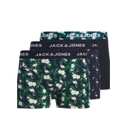 Jack & Jones JACFLAMINGO Flower 3’lü Boxer Seti Erkek Rahat Esnek Desenli