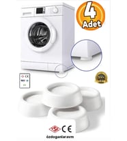 Çamaşır Makinesi Bulaşık Kurutma Makinesi Ses Titreşim Önleyici Ayak Takoz ( 4 Adet )