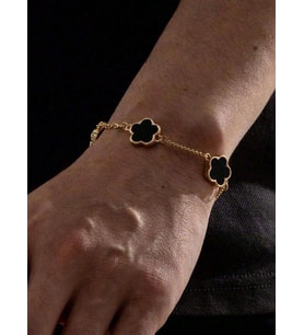 kararmaz çelik erkek van cleef modeli bileklik