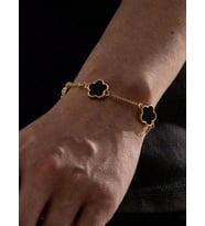kararmaz çelik erkek van cleef modeli bileklik