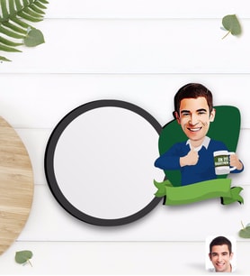 BK Gift Kişiye Özel En İyi Öğretmen Karikatürlü Ahşap Bardak Altlığı-1