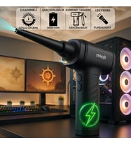 Mioji Mio AD72 3000mAh 46000RPM 3 Kademeli Taşınabilir Güçlü Hava Üfleme ve Vakum Cihazı (Siyah)