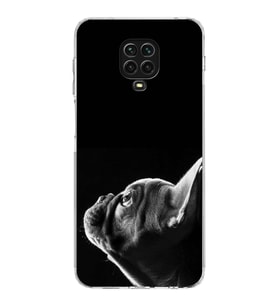 PrintiFy Xiaomi Redmi Note 9s ile Uyumlu Köpek 1 Kamera Korumalı Şeffaf Kılıf