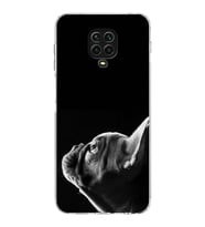 PrintiFy Xiaomi Redmi Note 9s ile Uyumlu Köpek 1 Kamera Korumalı Şeffaf Kılıf