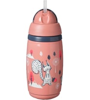 Tippee Isı Yalıtımlı Pipetli Bardak 266 ml - Pembe