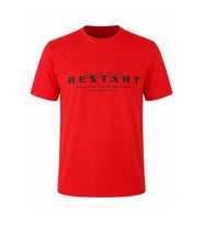 Trender Restart Baskı Süpreme Kırmızı Erkek T-Shirt 226-05