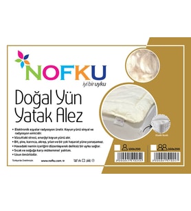 Nofku Tek Kişilik Doğal Yün Alez 100x200