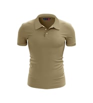 %100 Pamuk Polo T-Shirt IMPERO BEJ