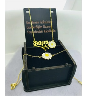 gümüş kolye (Sarı)