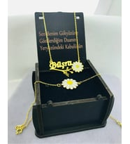 gümüş kolye (Sarı)