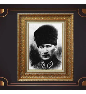 ÖZEL SERİ ALTIN VARAKLI ATATÜRK TABLO S1009