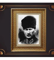 ÖZEL SERİ ALTIN VARAKLI ATATÜRK TABLO S1009