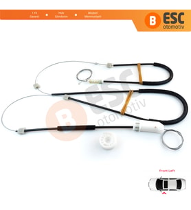 Renault Megane MK3 CC EZ0/1 2010-2015 2-Kapı 807210018R İçin Elektrikli Ön Sol Cam Kriko Tamir Seti