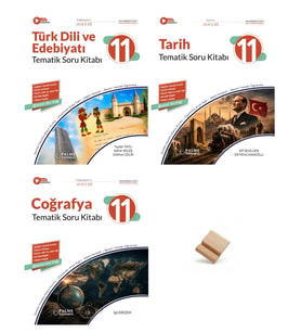Palme 11. Sınıf Maarif Tematik Edebiyat Tarih ve Coğrafya 3lü Set Soru Kitabı + Telefon Standı