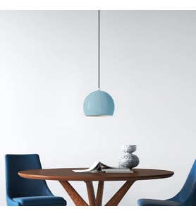 RİOLİGHT MODERN MAVİ CAFELER,ODALAR,MUTFAK,YATAK BAŞI İÇİN 1XE27 TEKLİ METAL SARKIT AVİZE ÇAP:20CM