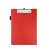 Sekreterlik,A5 Küçük Boy,Kapaksız,A5 Clipboard Vegan Suni Deri,17,5x24,5 cm.,Kırmızı