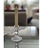 Vintage Kristal Şamdan Mumluk, Dekoratif Cam Mumluk,Masa Dekoru, Ev Dekoru, Hediyelik