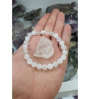 Nelleovana Necef Doğal Taş Bileklik Aa Kalite 8 Mm ( Kristal Kuvars Hediye ) (dengeli Ve Sağlıklı Tutar)
