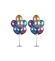 Balon Standı 7 Çubuklu 75 Cm Ve 7 Adet Metalik Balon