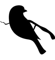 KUŞ FOLYO STİCKER 80cm Uzunluk (Karışık)