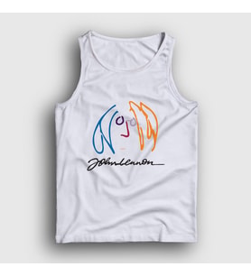 Presmono Unisex Beyaz Logo Beatles John Lennon Atlet 34918tt