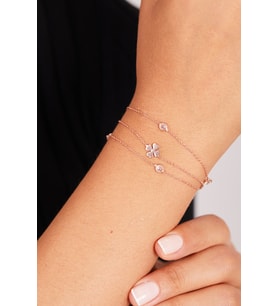 Elika Silver Kadın 925 Ayar Gümüş Yonca Model Bileklik