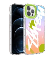 iPhone 13 Pro Kılıf Renkli Desenli Sert Silikon Zore Korn Kılıf NO2