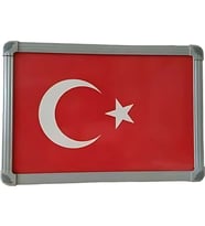 TÜRK BAYRAĞI (Alüminyum Çerçeve) - 20x30cm