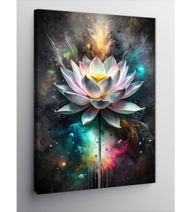 Kanvas Tablo Beyaz Lotus Çiçeği