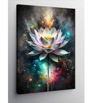 Kanvas Tablo Beyaz Lotus Çiçeği