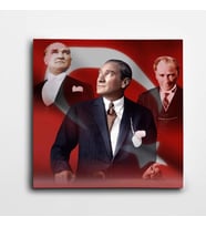 Atatürk Kare Kanvas Tablo