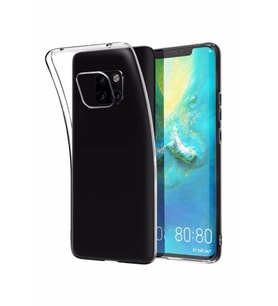 Huawei Mate 20 Pro Şeffaf Tıpalı Kamera Korumalı Lüx Silikon Kılıf