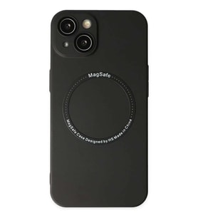 iPhone 14 Plus Kılıf Jack Magneticsafe Lens Silikon - Siyah