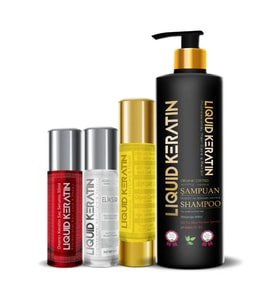 Liquid Keratin Hızlı Saç Uzatan 4'lü Set